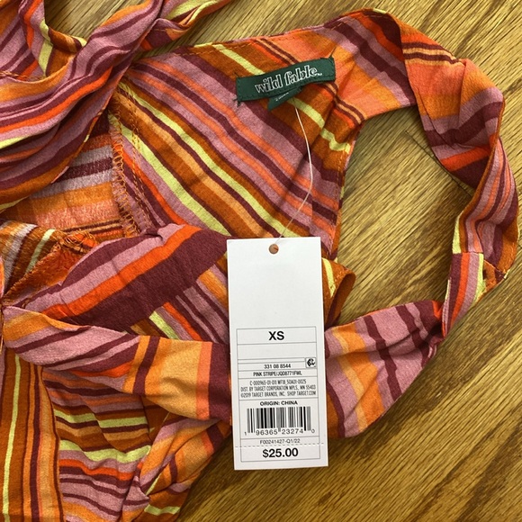 Wild Fable Pink Stripe Dress. Size XS. NWT - Picture 8 of 10